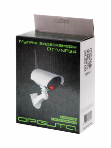 Муляж камеры видеонаблюдения уличный со светодиодом Орбита OT-VNP34